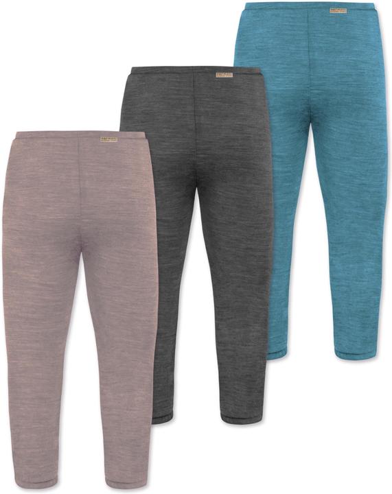 Immagine prodotto Normani Confezione da 3 pantaloni baby merino con piedini - 9543 (92)