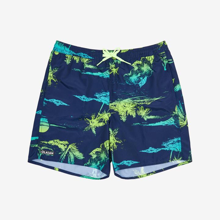 Produktbild Olaian Boardshorts Surfen Jungen mit Taschen 100 Stories dunkelblau (10, 11, 12)