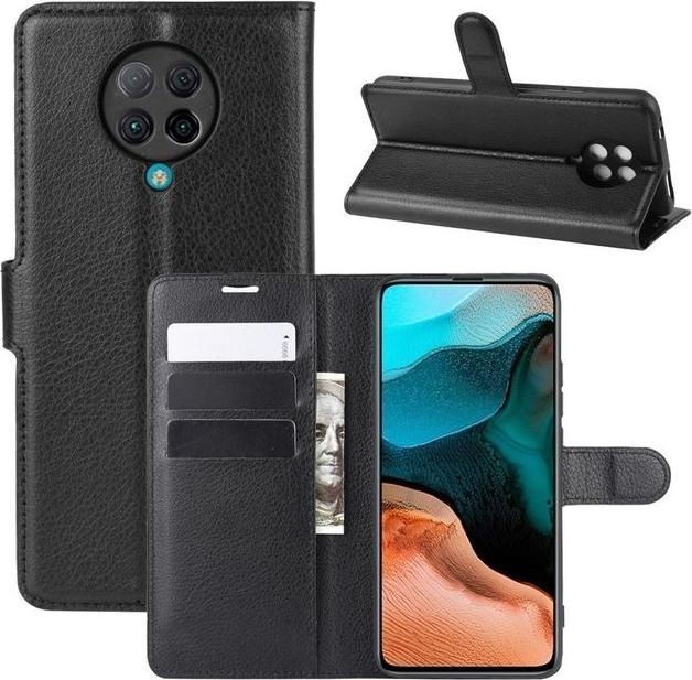 Actual product image MU Classic Litchi Leather Bookcover Series (Xiaomi Poco F2 Pro)