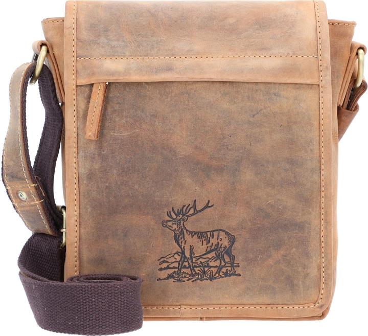 Greenburry Vintage Umhängetasche Leder 20 cm
