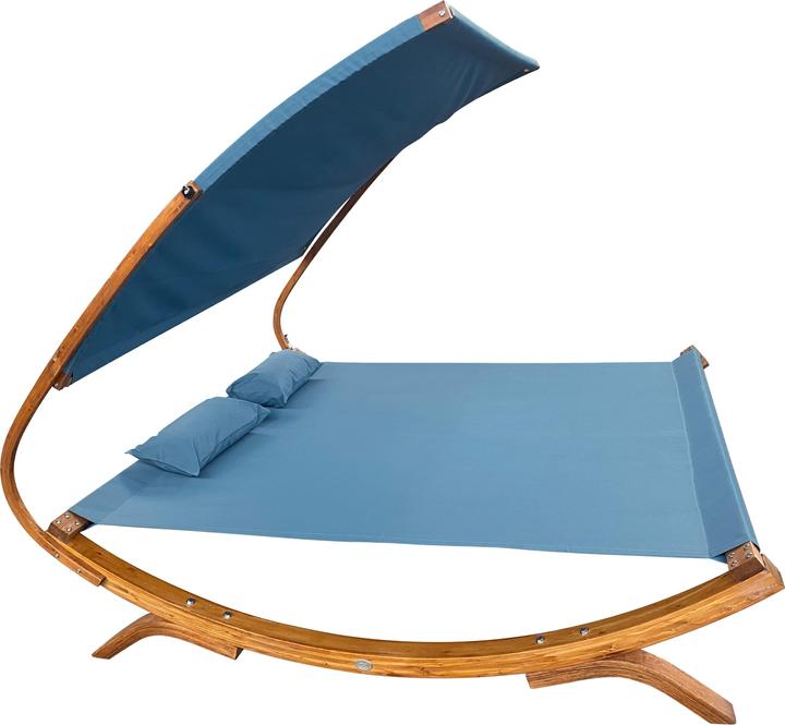 Produktbild Axi Mallorca Doppelbett mit Sonnenschirm Blau (200 cm)
