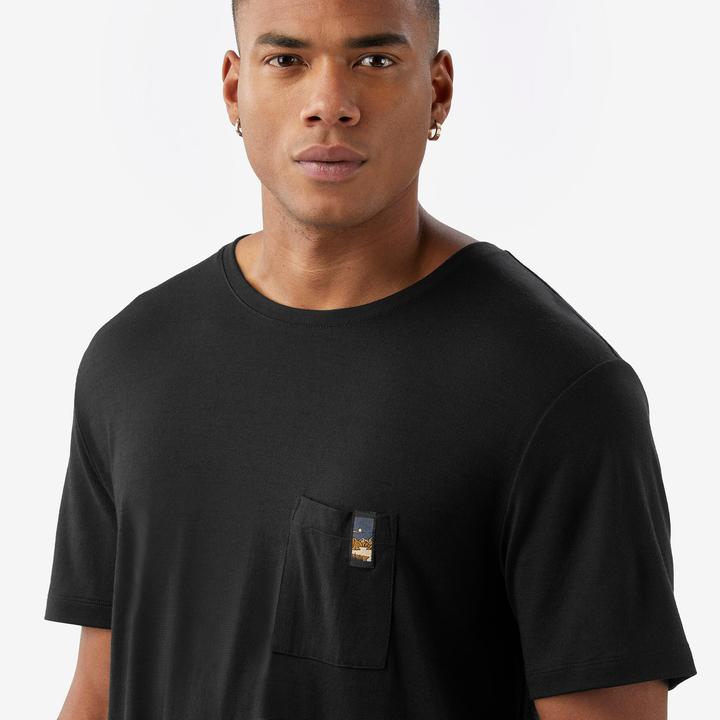 Image du produit Simond T-shirt manches courtes 100 % laine mérinos homme, Merino 100% noir (L)
