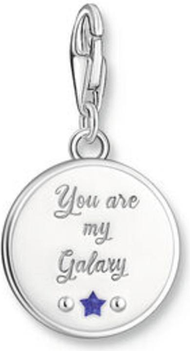 Produktbild Thomas Sabo Charm-Anhänger Galaxie mit bunter Kaltemaille Silber geschwärzt (Emaille, 925er Silber)