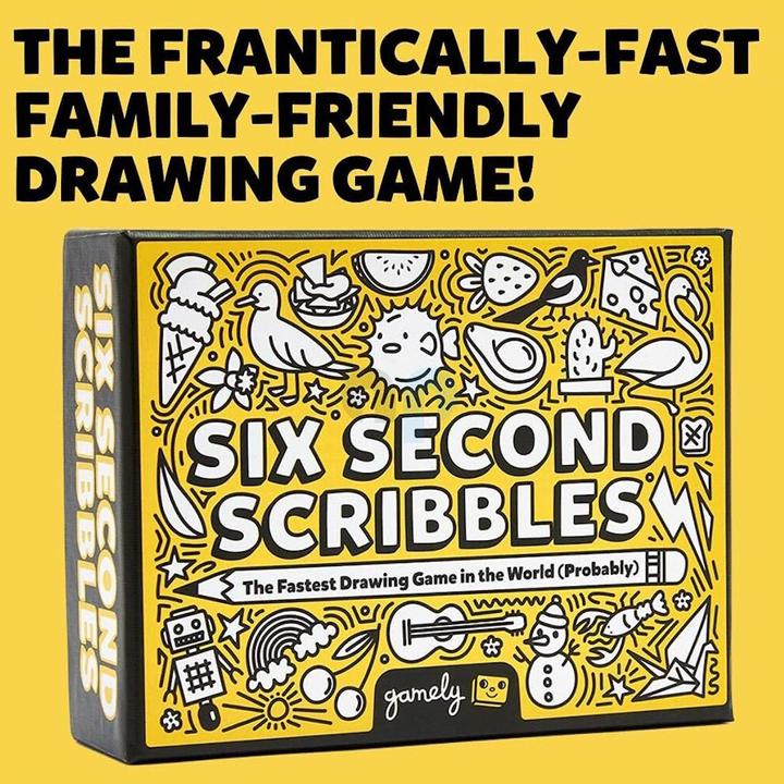 Produktbild Gamely SIX SECOND SCRIBBLES - The fastest Drawing Game in the World (Probablay) (Englisch)