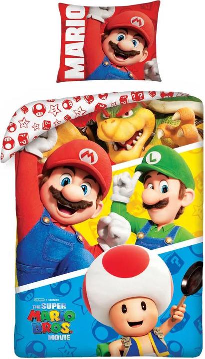 Tinisu Super Mario Bowser Toad Luigi BettwÃ¤sche - weiche Baumwolle - 140 x 200 cm