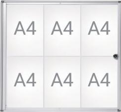 Actual product image Maul Display case, outer depth 27 mm (Whiteboard, 35 x 49 cm)