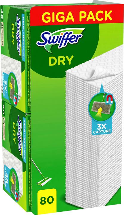 Produktbild Swiffer Trocken Bodenwischer Nachfüllpackung (80 Stk.)