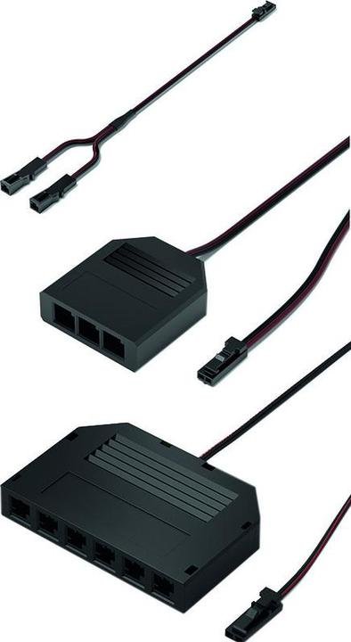 Actual product image Magni LED 6-way distributor 12V L 200mm, black
