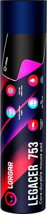 Actual product image Lorgar Legacer 753, mouse pad, size M, black (M)