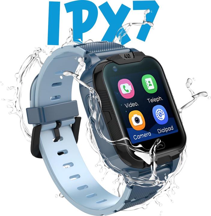 Actual product image Maxlife smartwatch 4G MXKW-350 blue GPS WiFi (14 mm)