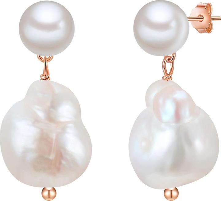 Glanzstücke München Damen Sterling Silber Süsswasser-Zuchtperle roségold - 28477 (Sterling Silber)