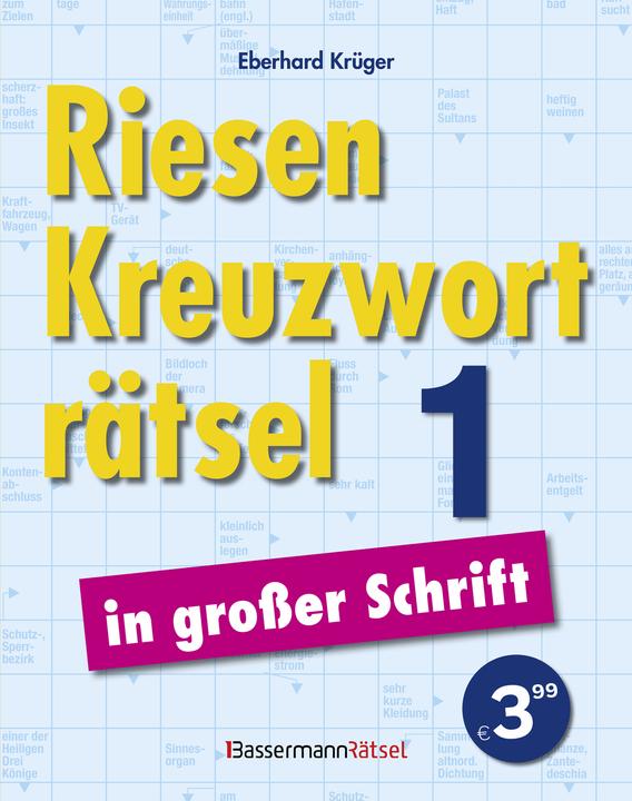 Actual product image Giant crossword puzzle in large font 1 (German)
