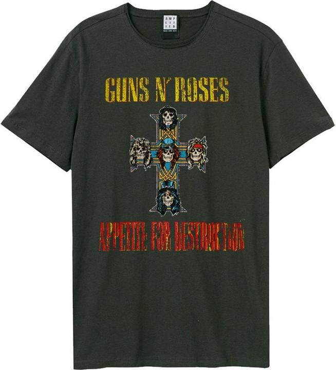 Actual product image Amplified Unisex Adult Appetite For Destruction Guns N Roses T-Shirt (L)