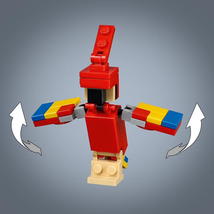 Produktbild LEGO Steve mit Papagei (21148, LEGO Minecraft)
