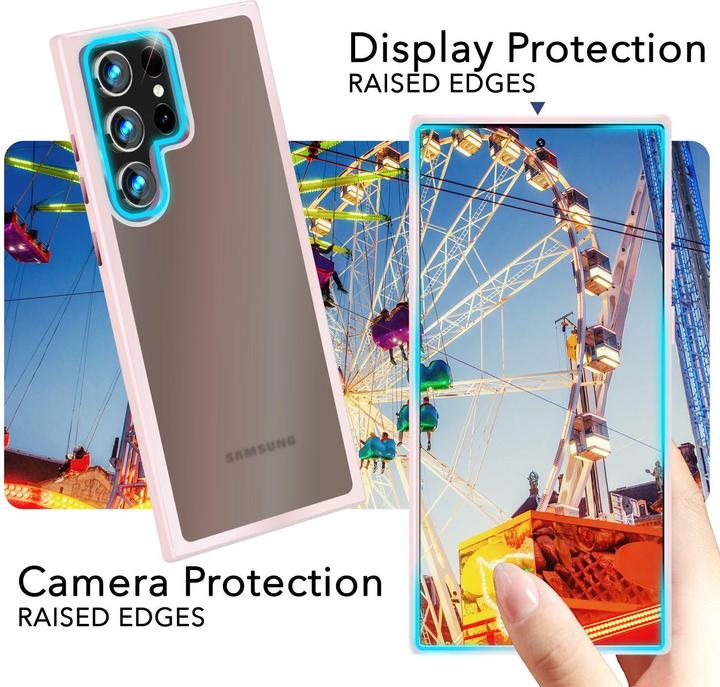 Immagine prodotto Nalia Copertura ibrida semitrasparente con cornice protettiva (Samsung Galaxy S24 Ultra)
