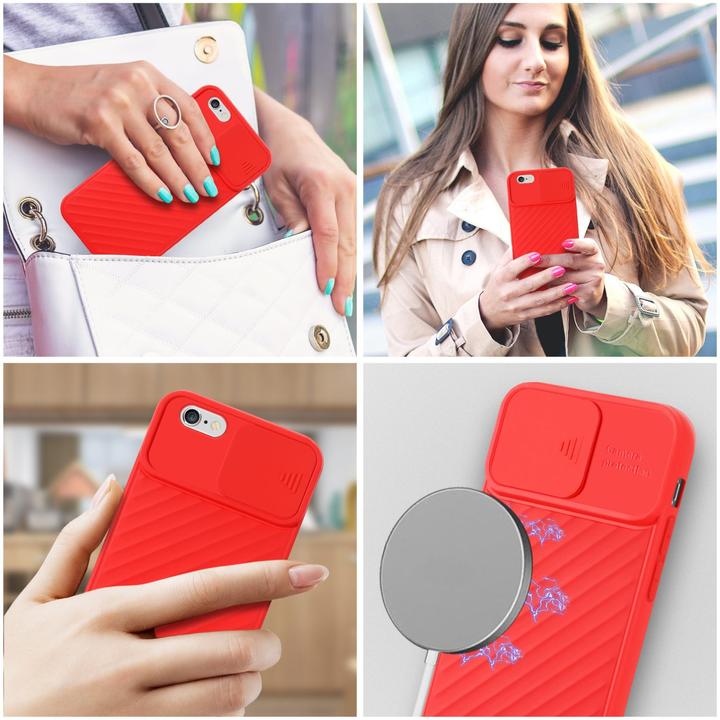 Immagine prodotto Cadorabo Cover in TPU con protezione della fotocamera (Apple iPhone 6)