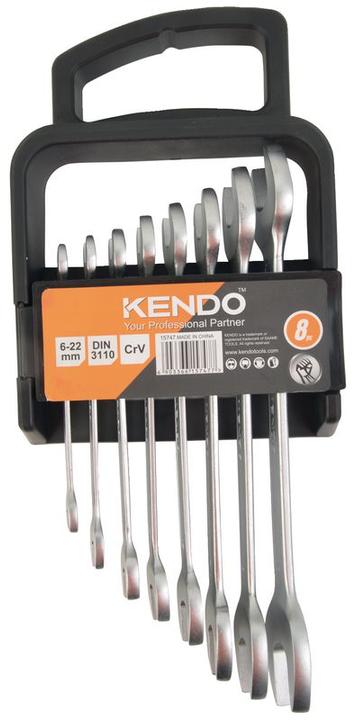 Actual product image Kendo Double open-ended spanner set 8-piece (22 mm)