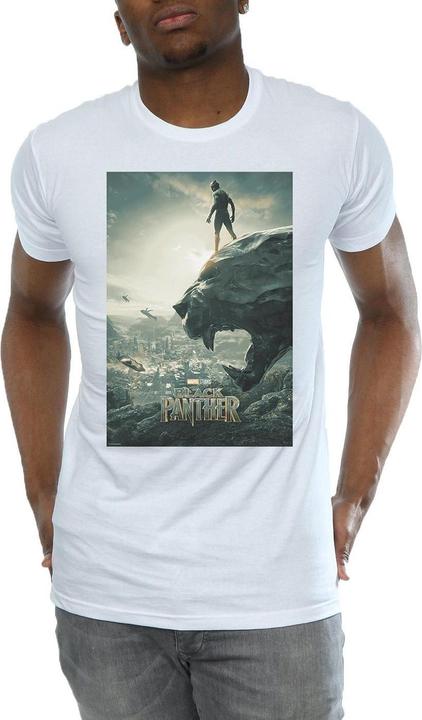Actual product image Mens Black Panther Poster T-Shirt (XL)