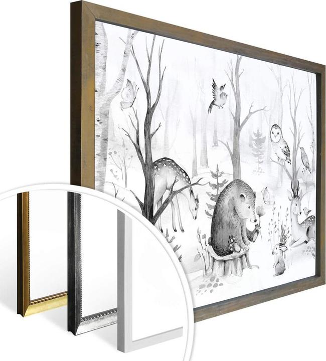 Image du produit Trenddeko Amis des animaux dans la forêt - (50 x 40 cm)