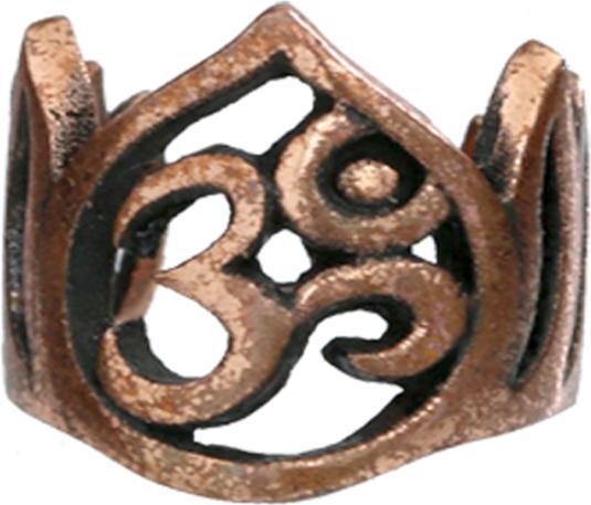 Actual product image Star Piercing Ear Cuff rosegold Krone Om (Copper)