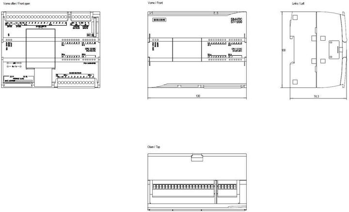 Immagine prodotto Siemens SIMATIC S7-1200 CPU 1215C, DC/DC/DC