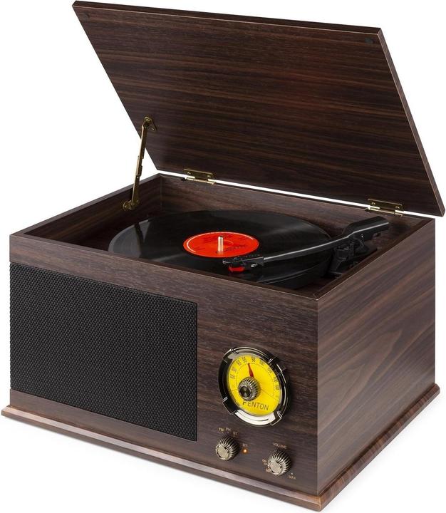 Fenton Tourne-disque avec Bluetooth RP173 Marron foncé (Manuel)