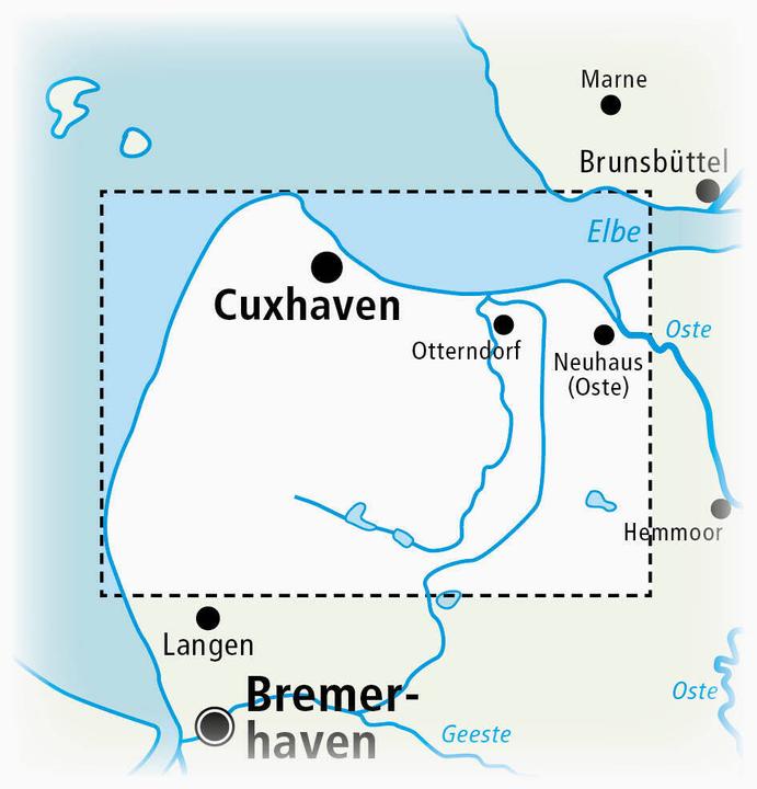 Produktbild Cuxhaven und umzu (mit Stadtplan) 1:60 000 60000