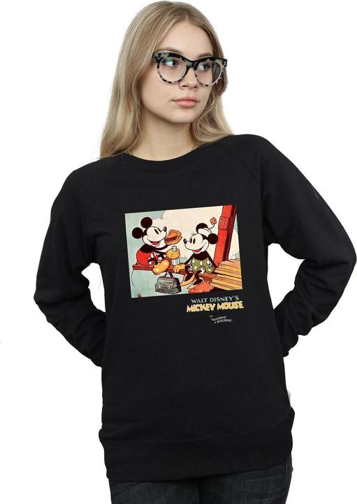 Actual product image Disney Womens/Ladies Mickey Mouse Building A Building Sweatshirt (XL)