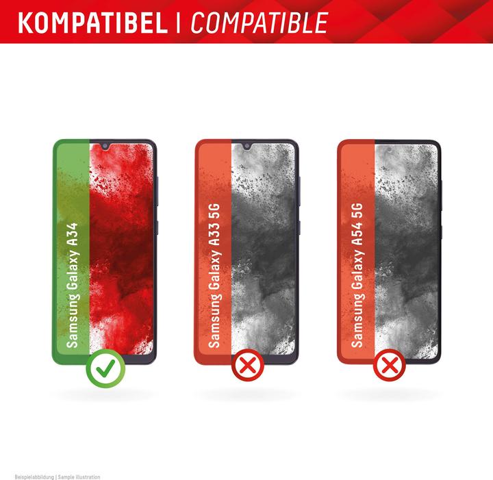 Actual product image Displex Real Glass, 2D Panzerglas (1 Piece, Samsung Galaxy A34 5G)