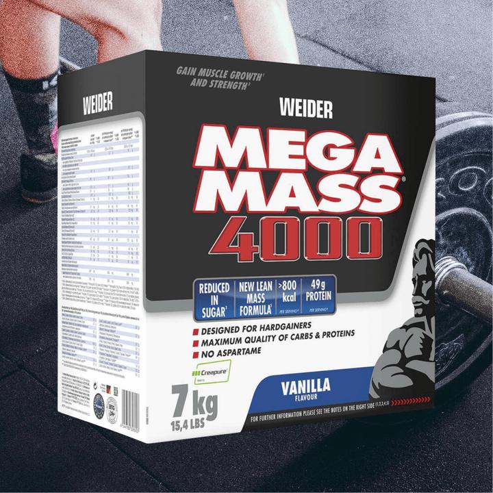 Actual product image Weider Mega Mass 4000 (Vanilla, 1 pcs., 7000 g)