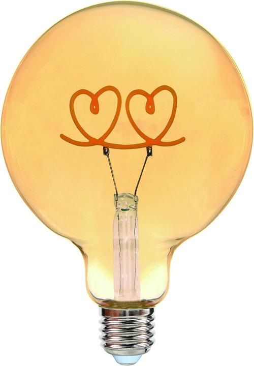 Glow Double Hearts debout (E27, 4 W, 300 lm, 1 x, G)