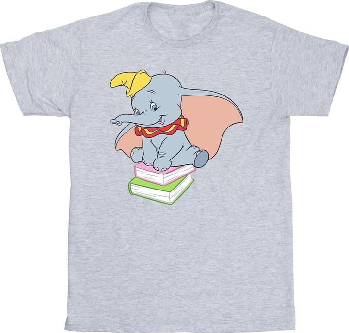 Immagine prodotto Disney Dumbo Sitting On Books Maglietta Ragazze (152, 158)