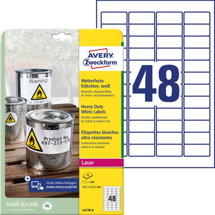 Produktbild Avery Wetterfeste Folien-Etiketten