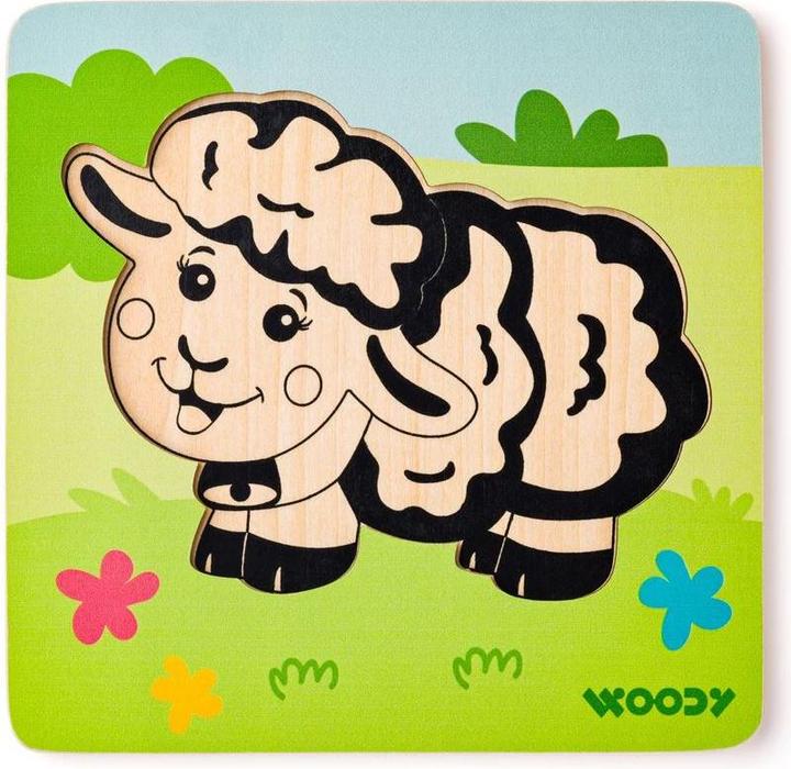 Actual product image Woody Puzzle Baby - Schaf