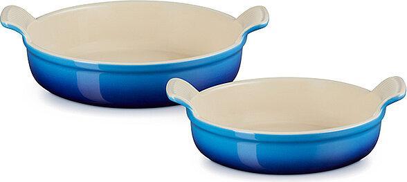 Image du produit Le Creuset Set de plats à four ronds Tradition 20/24 cm Azure