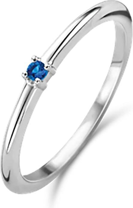 Actual product image Ti Sento Milano Ring with blue crystal 12210DB (56, 925 Silver)