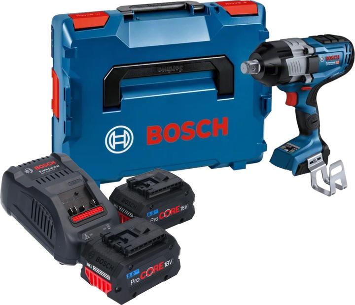 Bosch Professional Akku-Drehschlagschrauber GDS 18V-1600 HC, 2 x Akku ProCORE18V 8.0Ah, L-BOXX 136 (Akkubetrieb)