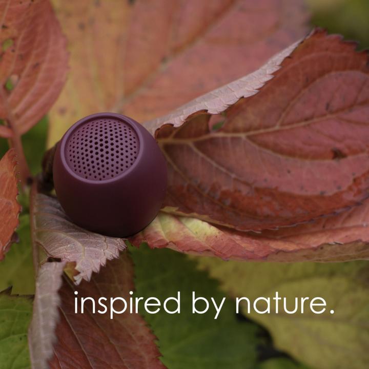 Actual product image Boompods Zero Bluetooth® Speaker Handsfree, Shockproof, Waterproof Burgundy (5 h, Rechargeable battery operated)