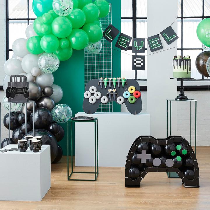 Actual product image Ginger Ray Balloon & Level Set Game On suitable for numbers balloon mosaic stand DIY 40 balloons