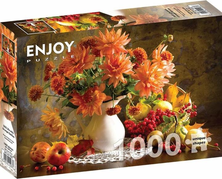 Immagine prodotto Enjoy Puzzle ENJOY-1233 - Natura morta con dalie arancioni, puzzle da 1000 pezzi (1000 pezzi)