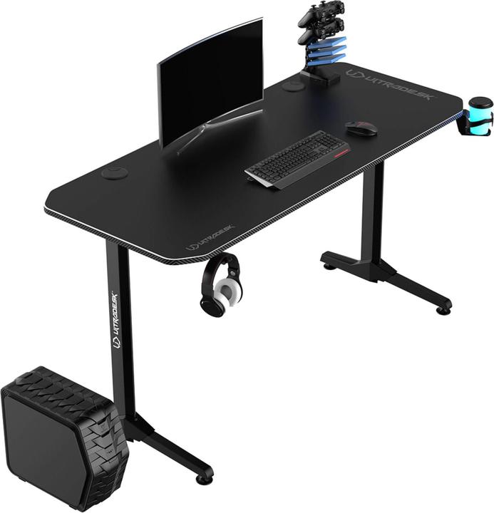 Image du produit Ultradesk Biurko Frag Czarne 140 cmx60 cm