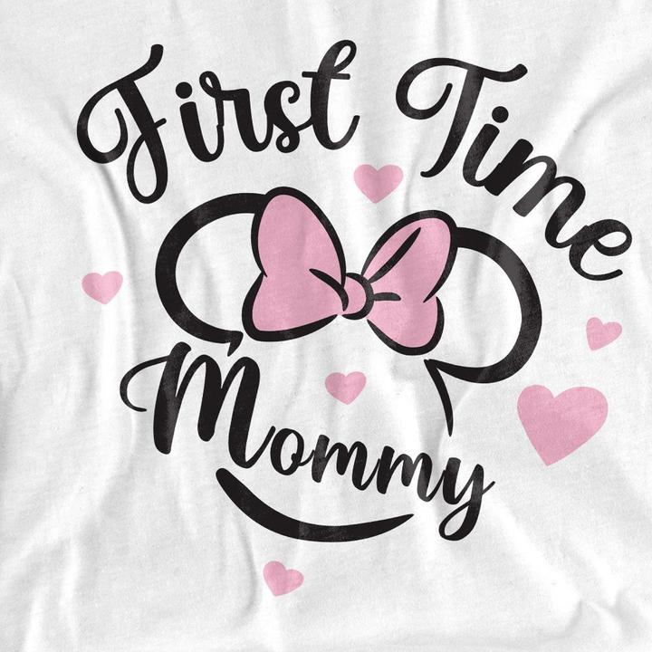 Image du produit Minnie Mouse - T-shirt FIRST TIME MOMMY - Adulte (XL)