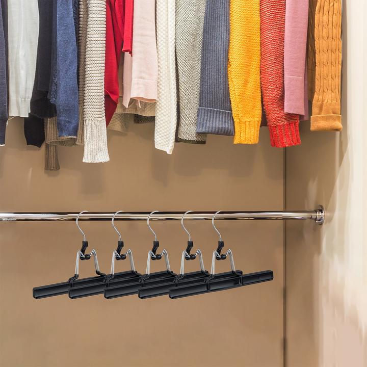 Actual product image Relaxdays Pants Hangers, Swivel Hooks (10 x)