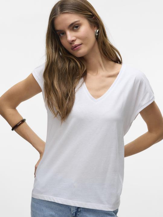 Image du produit Vero Moda Vmluna Ss V-Neck Tee Jrs Noos (S)