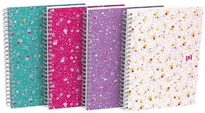 Actual product image Oxford FORME FLORAL - Spiral book (A5, Checked, Hardcover)