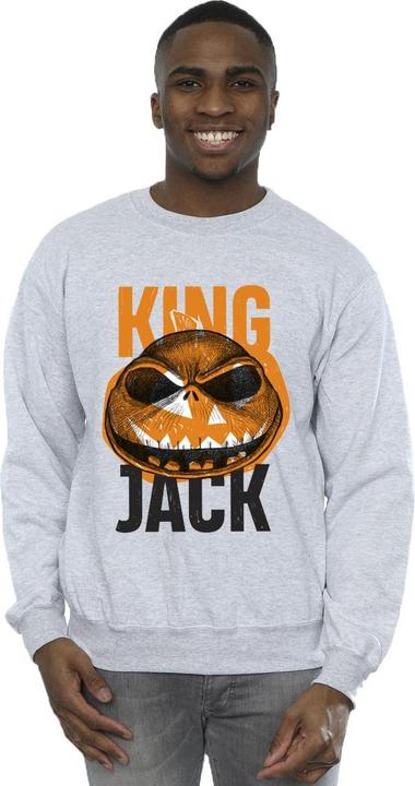 Actual product image Disney Mens The Nightmare Before Christmas King Jack Sweatshirt (XXL)