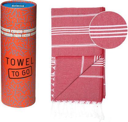 Image du produit Towel To Go Strandtuch Capri Rot (180 x 100 cm)