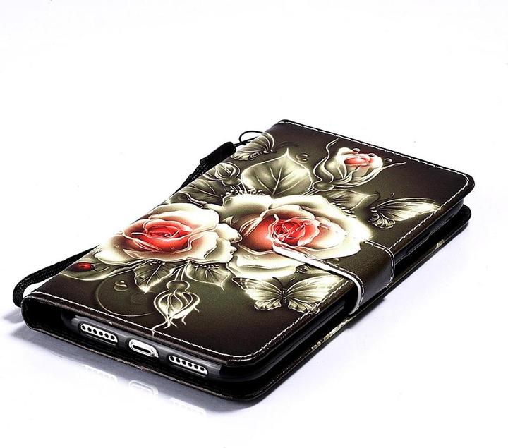Produktbild Ueli Express iPhone 11 Buch Etui Tasche mit Kartenfach Rosen (Apple iPhone 11)