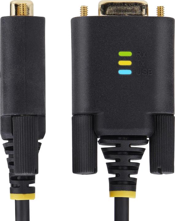 Actual product image StarTech COM 1m USB null modem cable COM Retention FTDI USB-A to RS232 null modem cable Interchangeable DB (1 m)