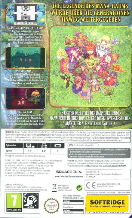 Actual product image Square Enix Collection of Mana (Switch, Switch Lite, Switch OLED, Multilingual)